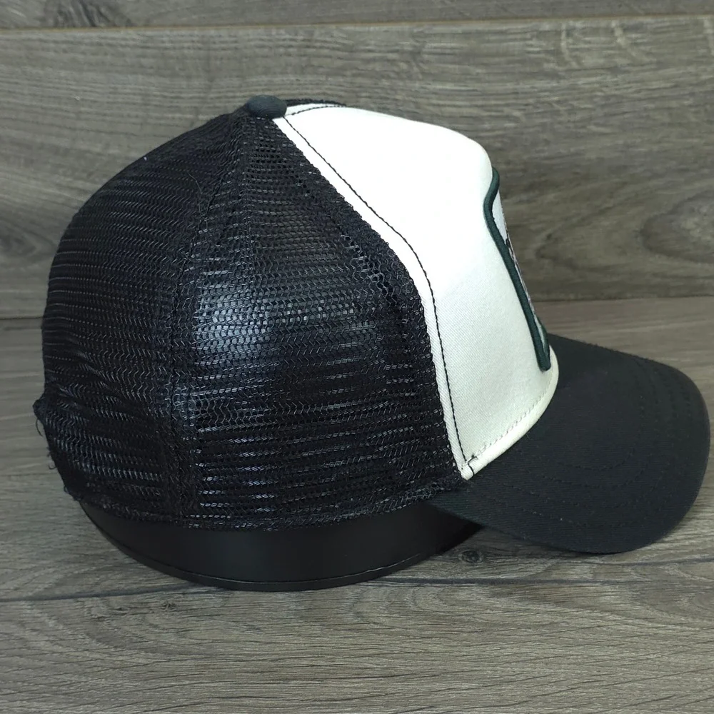 Goorin Bros The Farm Cash Hat Cap Snap Back One Size Black Mens Animal Trucker